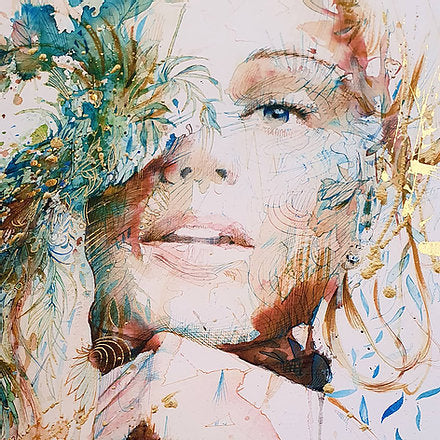 "The Present" Hand finished Limited Edition by Carne Griffiths