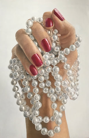 "Perles" Original Painting By Agnès Lefèvre