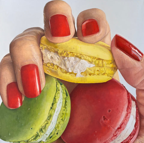 "Gourmande" Original painting by Agnès Lefèvre