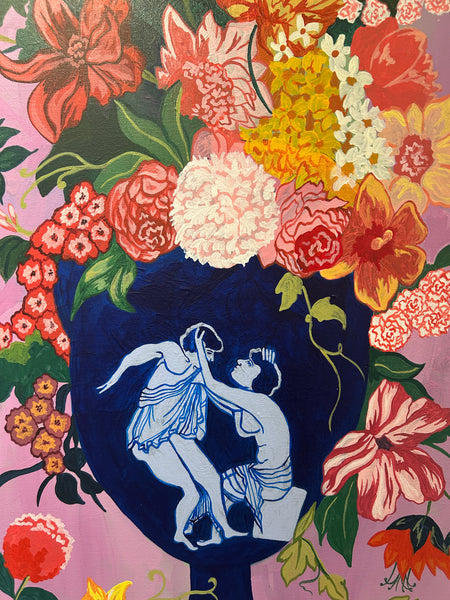 "Lovers In Blue" Original Painting By Emily Malone