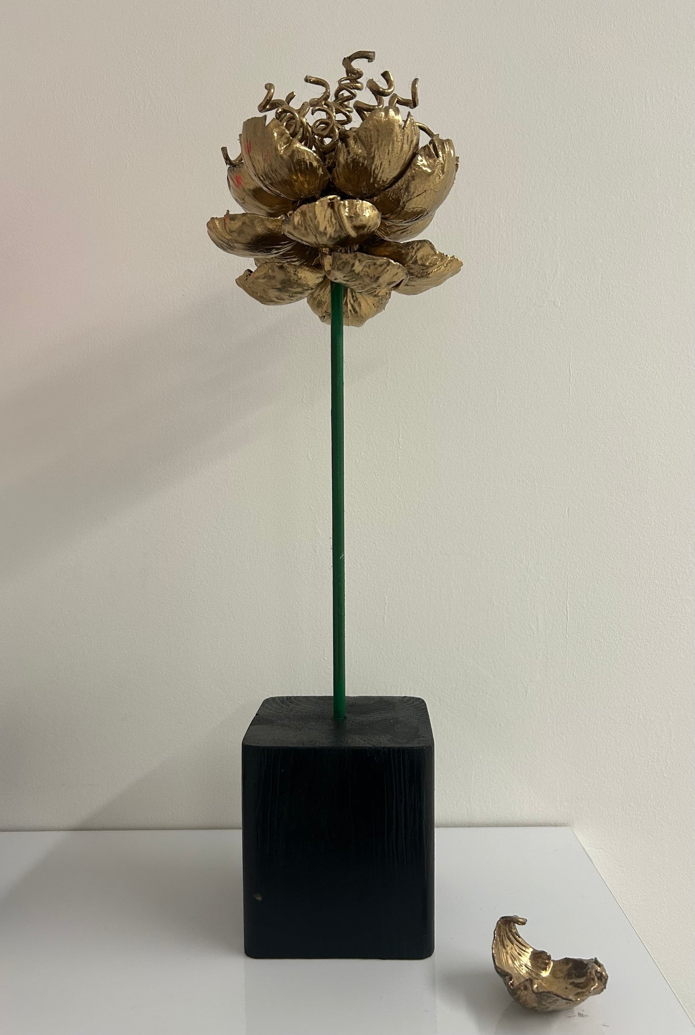 "Gold Flower" Original Sculpture By Emma Black