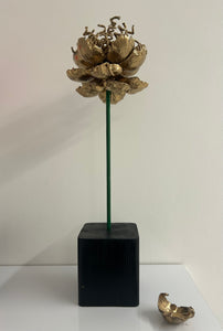 "Gold Flower" Original Sculpture By Emma Black