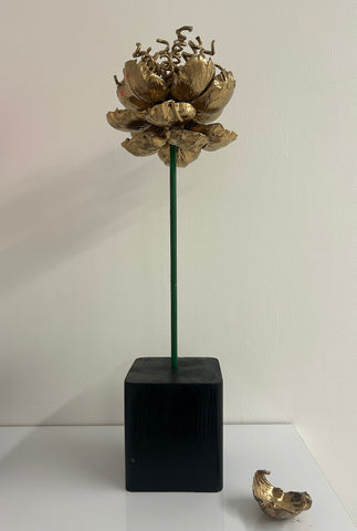 "Gold Flower" Original Sculpture By Emma Black