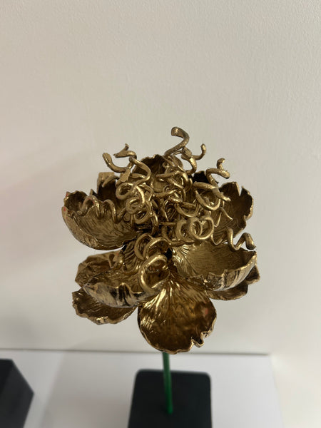 "Gold Flower" Original Sculpture By Emma Black