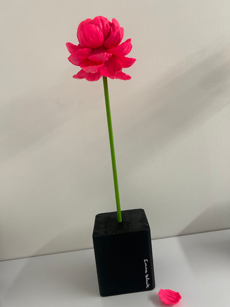 "Neon Pink Flower" Original Sculpture By Emma Black