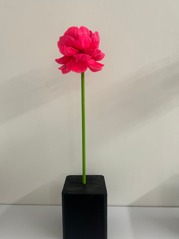 "Neon Pink Flower" Original Sculpture By Emma Black