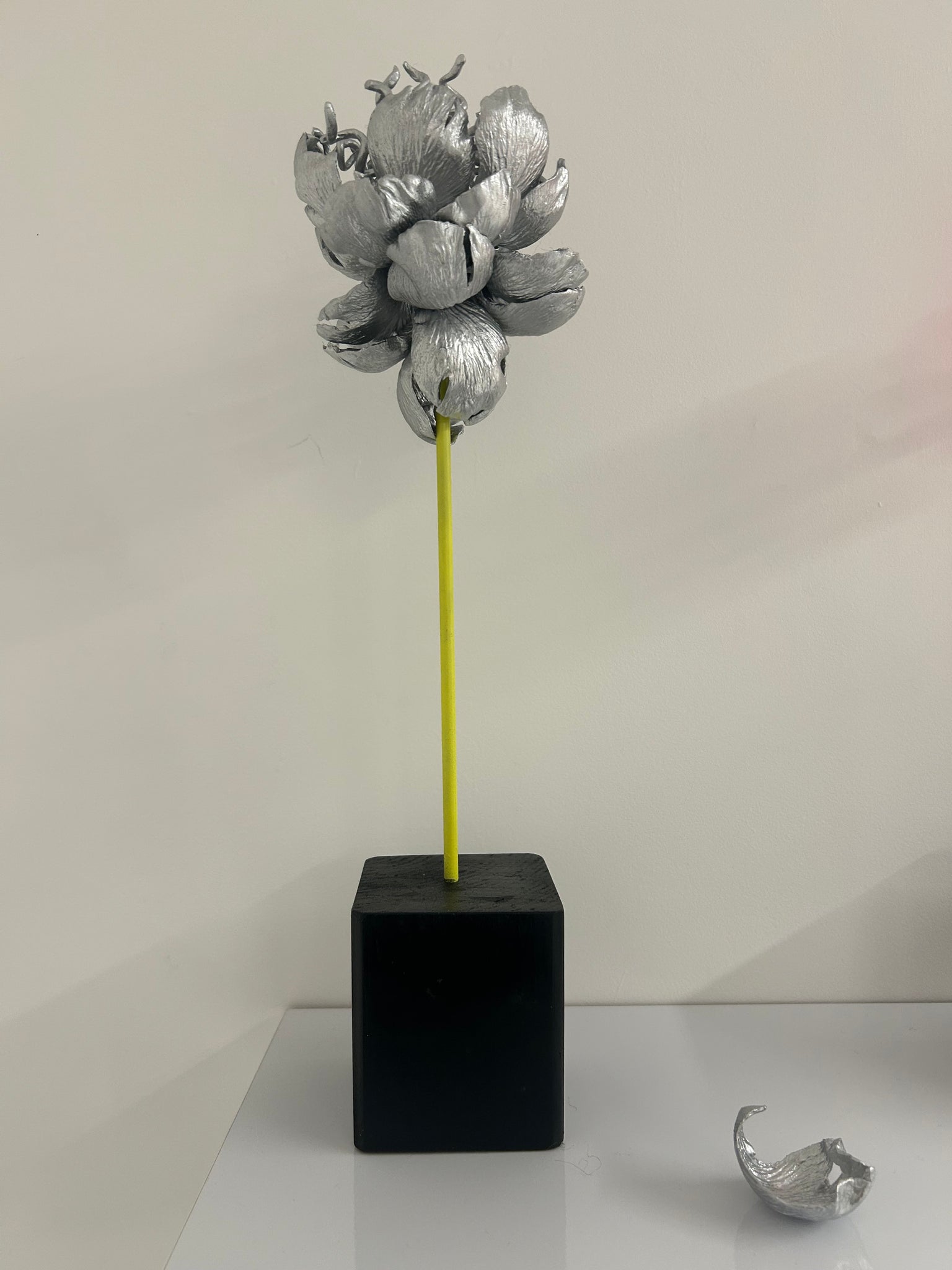 "Silver Flower" Original Sculpture By Emma Black