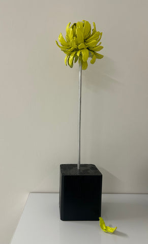 "Yellow Flower" Original Sculpture By Emma Black