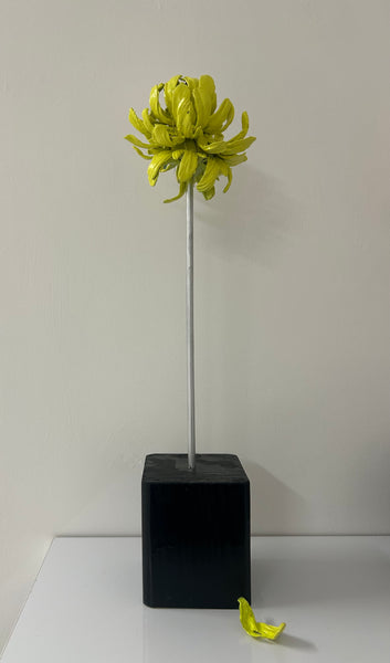 "Yellow Flower" Original Sculpture By Emma Black