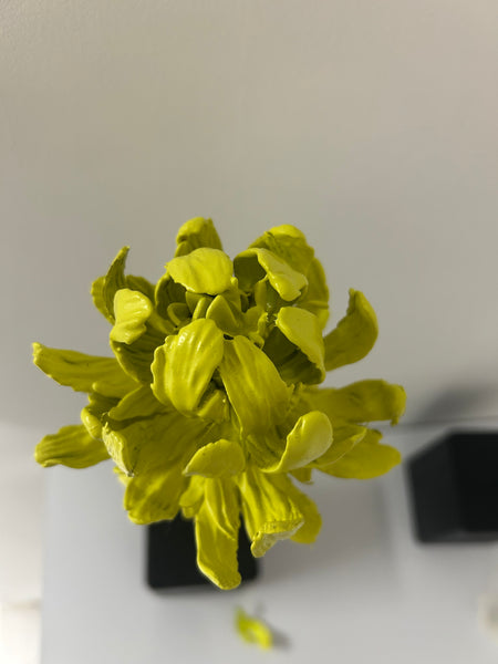 "Yellow Flower" Original Sculpture By Emma Black