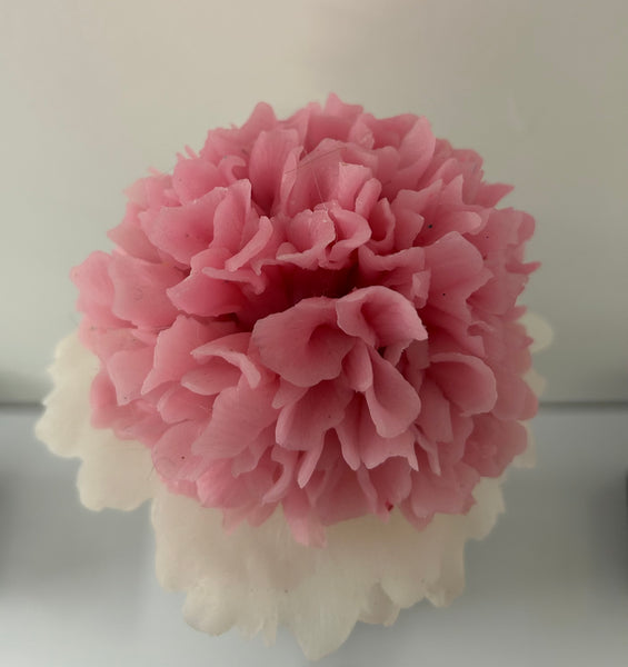 "White And Pink Flower" Original Sculpture By Emma Black