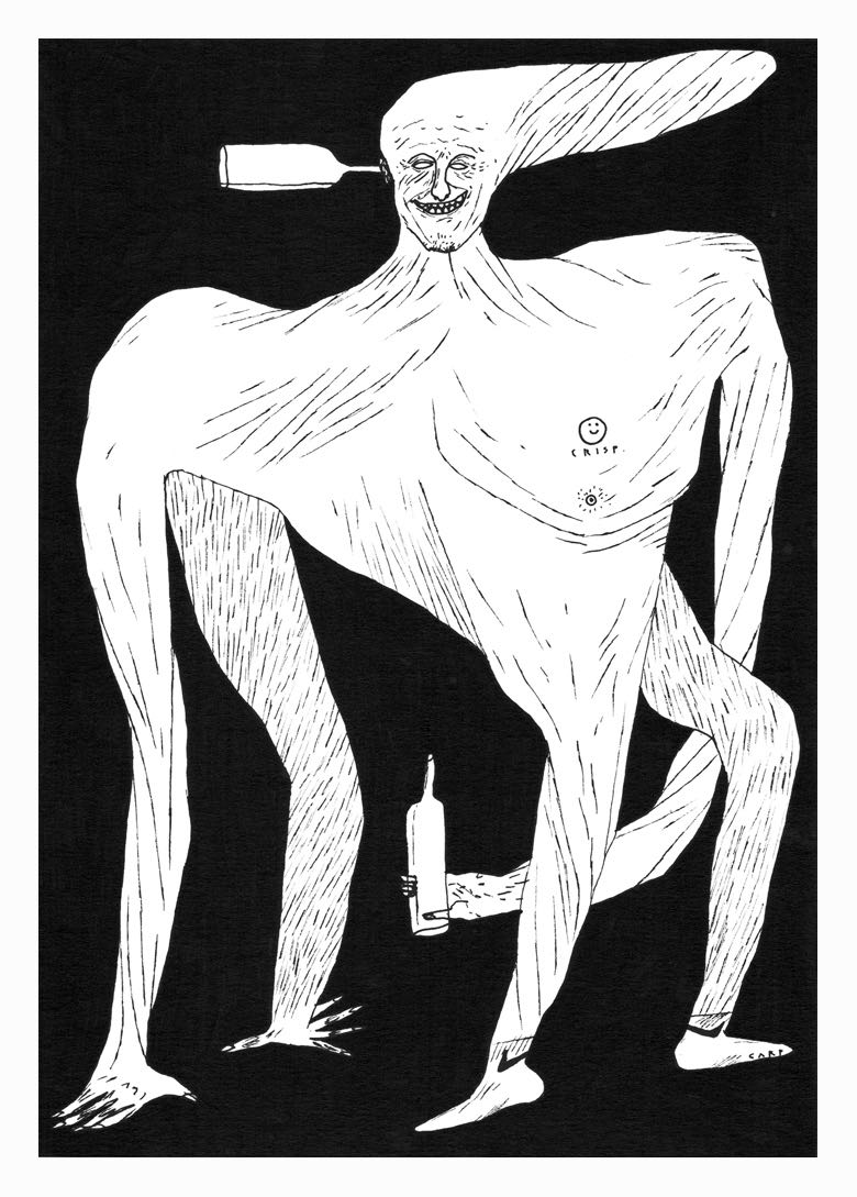 "Person On The Piss" Original Drawing By Carp Matthew