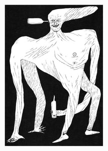 "Person On The Piss" Original Drawing By Carp Matthew