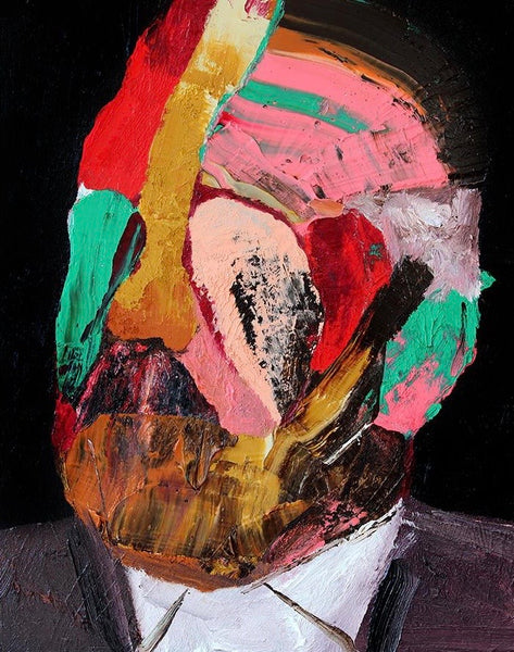 "Head 14 (2nd series)" Original Painting By Carp Matthew