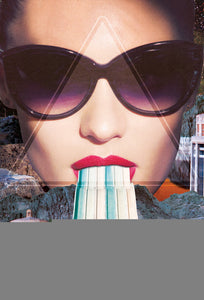 "Pool Side" Limited Edition On Aluminium By Alexandra Gallagher