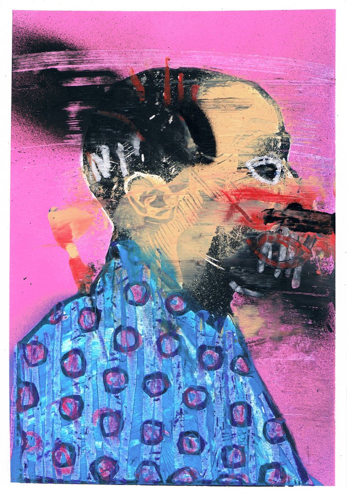 "Bacon is overrated 20" Original Work by Lee Ellis