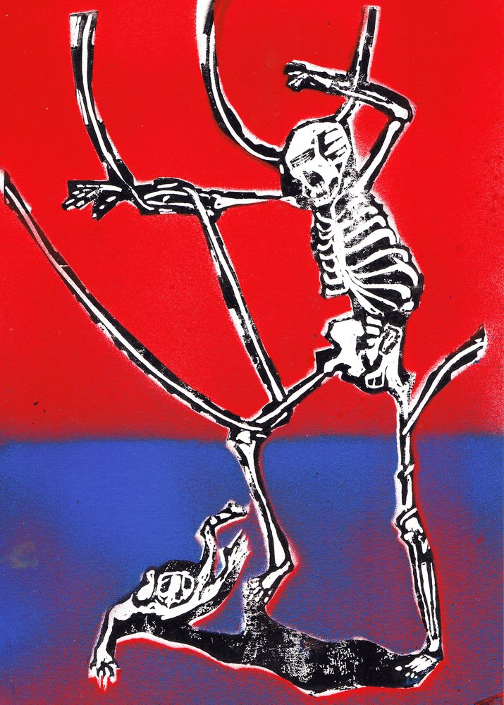 "Dance around in your bones 10" Original Print By Lee Ellis