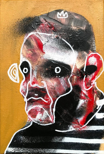"Derek From Tuesdays Salsa Class" Original painting by Lee Ellis