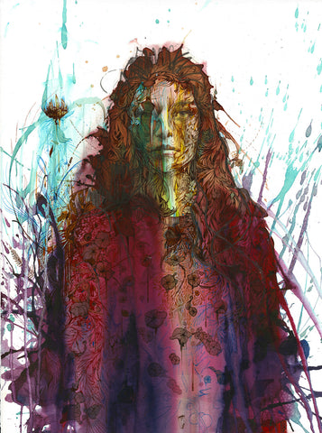 "FALLING FLOWERS" CARNE GRIFFITHS