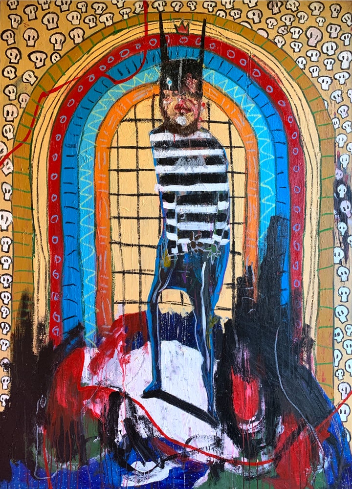 'Fancy Dress Mother-Truckers' Original Painting By Lee Ellis