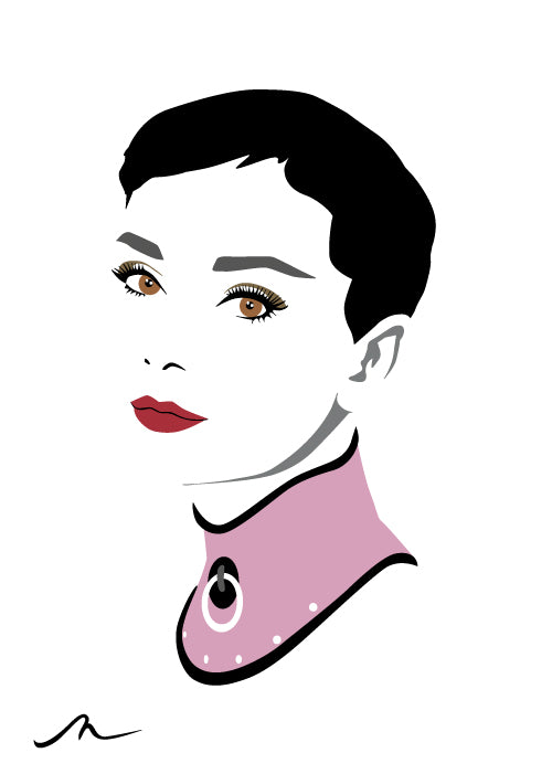 "Miss Hepburn" (lilac Collar) Limited Edition By Michelle Mildenhall