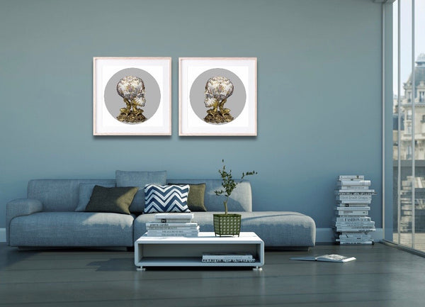 "THE DEAD TEACH THE LIVING DIPTYCH" LIMITED EDITION PRINT BY MAGNUS GJOEN