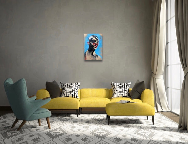 "Electric Sugar 7" Original Painting On Paper By Lee Ellis