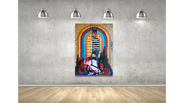 'Fancy Dress Mother-Truckers' Original Painting By Lee Ellis