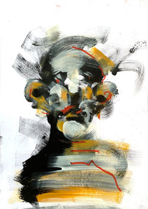 "I Am FaceBook" Original Painting on Paper by Lee Ellis