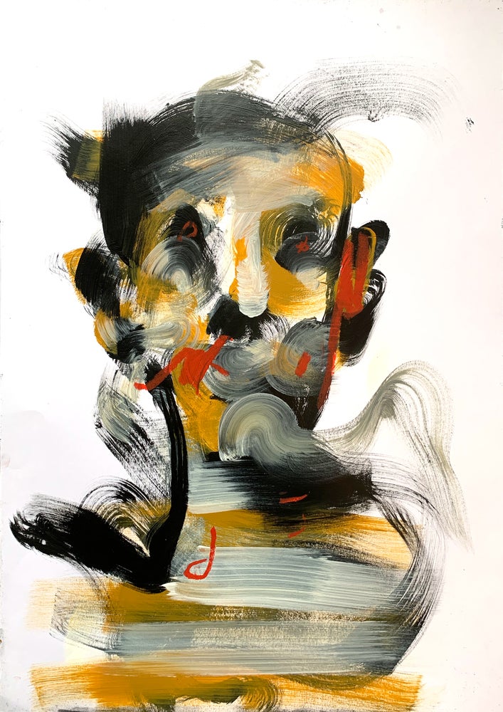 "I Am LinkedIn" Original Painting on Paper by Lee Ellis