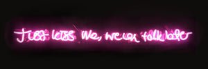 "Action Over Word" Neon By Lauren Baker