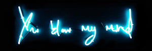 "You Blow My Mind (Electric Blue)" Neon By Lauren Baker