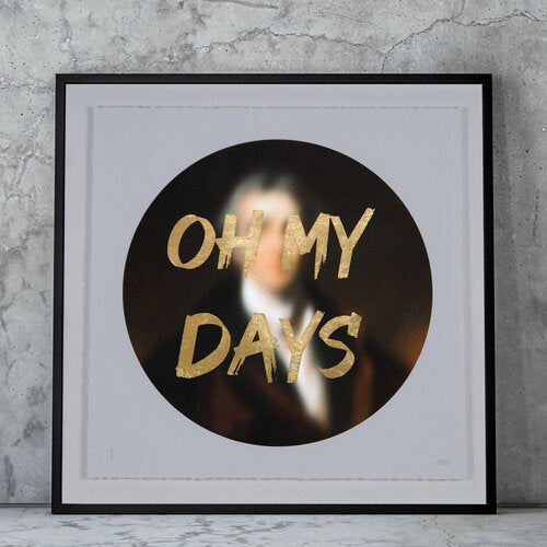 "OH MY DAYS" Limited Edition Hand Finished Print By AA Watson