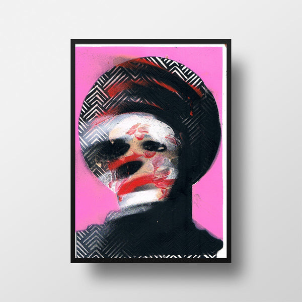 "Pretty Ugly 32" Original Work On Paper By Lee Ellis