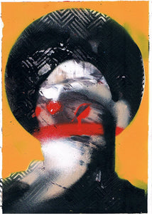 "Pretty Ugly 38" Original Work On Paper By Lee Ellis
