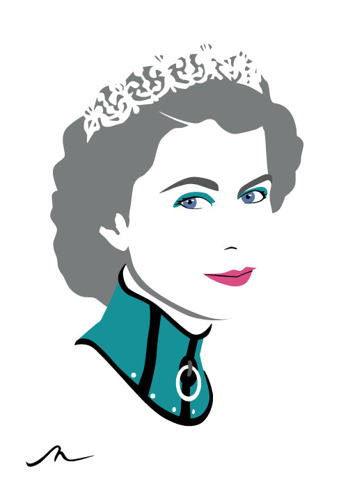 "QE2 (turquoise)" Limited Edition By Michelle Mildenhall