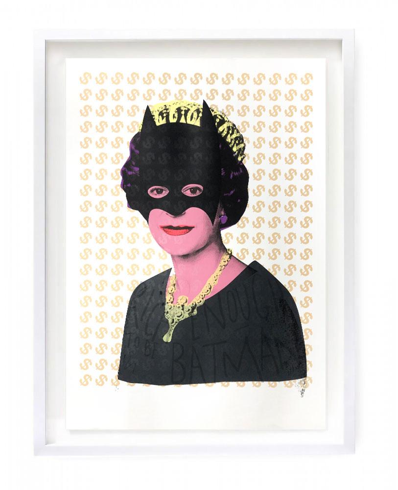 "Rich Enough To Be Batman - Emperors New Clothes" Original Print by Heath Kane