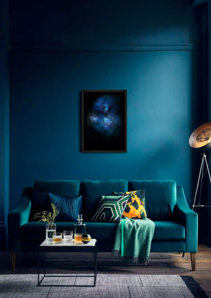 GALAXY EXPLOSION (DIAMOND DUST - BLUE) Limited Edition By Lauren Baker