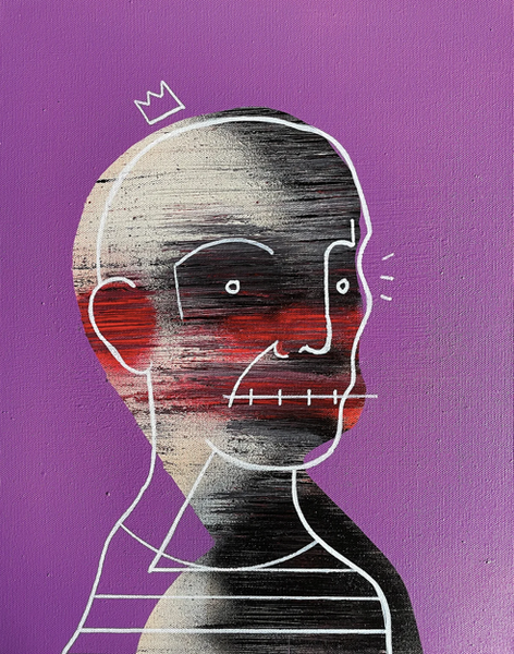 "Curious Doom Scroller 13" Original Painting By Lee Ellis