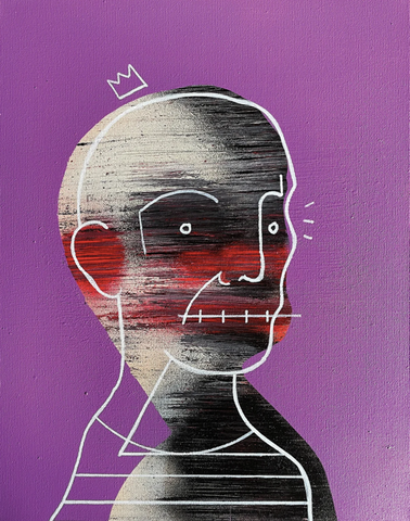 "Curious Doom Scroller 13" Original Painting By Lee Ellis