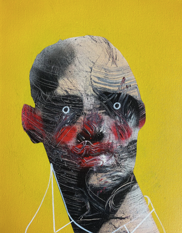"Curious Doom Scroller 10" Original Painting By Lee Ellis