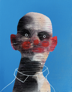 "Curious Doom Scroller 09" Original Painting By Lee Ellis