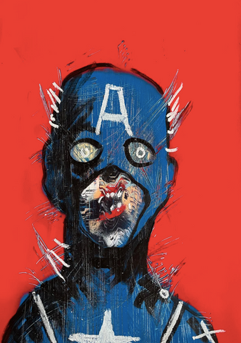 "The Captin and the bitch of a hangover" Original Painting By Lee Ellis