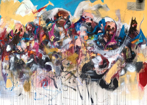 "Support Network Support" Original Work On Canvas