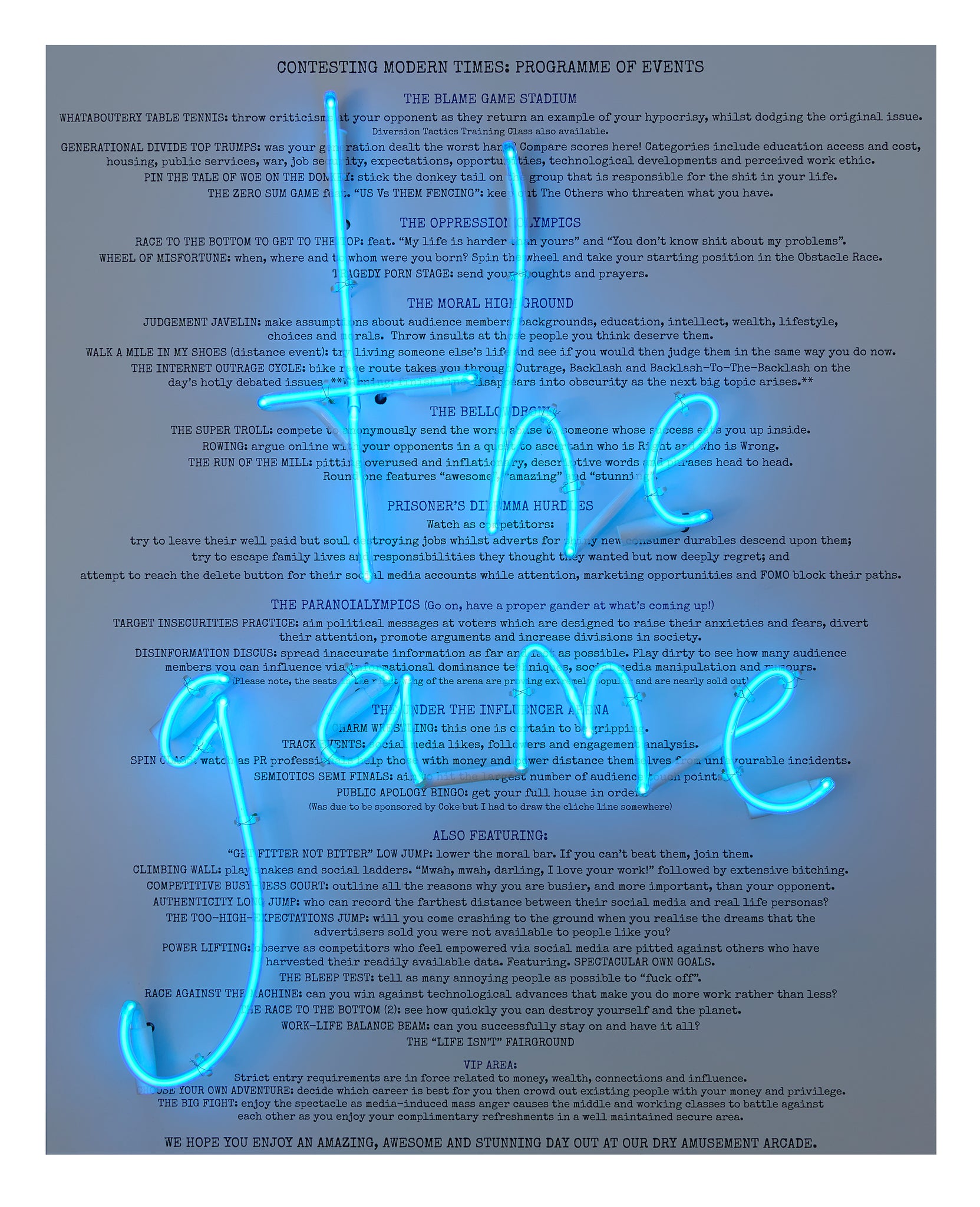 "Are We So Blinded That We Cannot See" (The Game) Limited Edition By Rebecca Mason