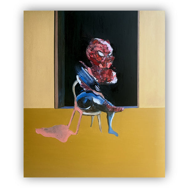"There's a Spider on my Bacon" Original Painting By Lee Ellis