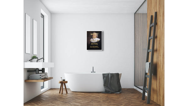 "WHATS THE POINT IN BEING NORMAL" Limited Edition Hand Finished Print By AA Watson