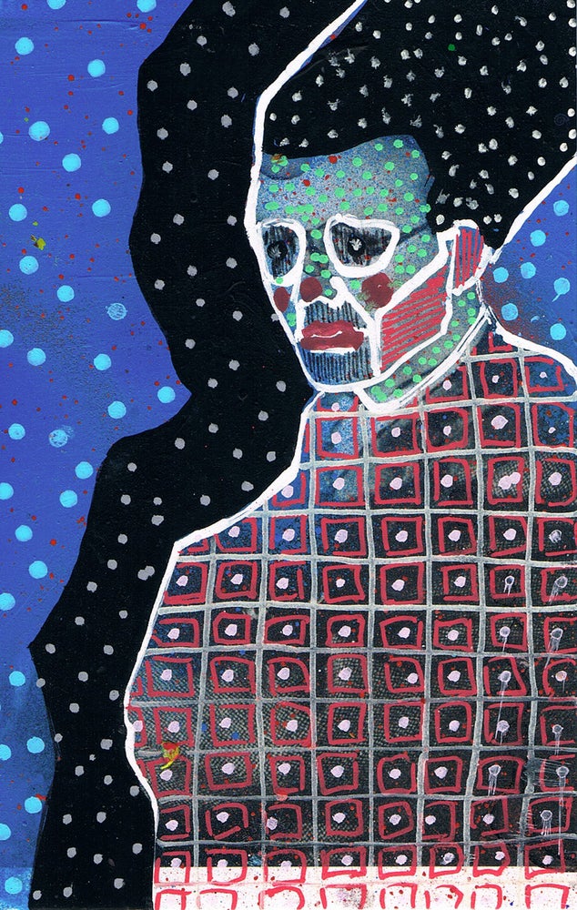 "White Noise On Repeat 17" original mixed media by Lee Ellis
