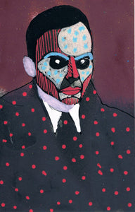 "White Noise On Repeat 23" original mixed media by Lee Ellis