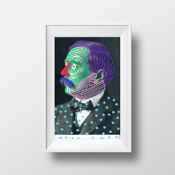 "White Noise On Repeat 35" original mixed media by Lee Ellis